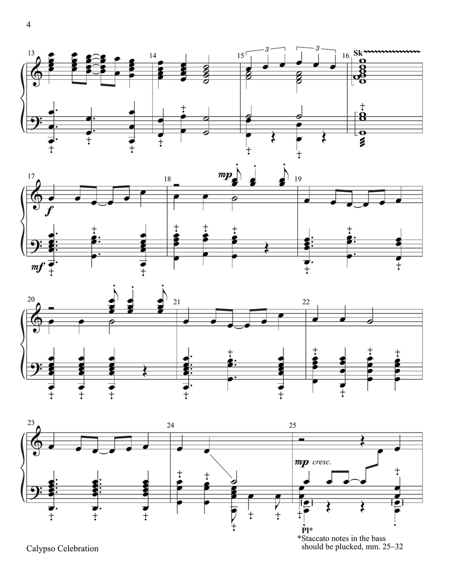 Calypso Celebration Calypso Celebration Handbell Choir scores gallery preview page 4