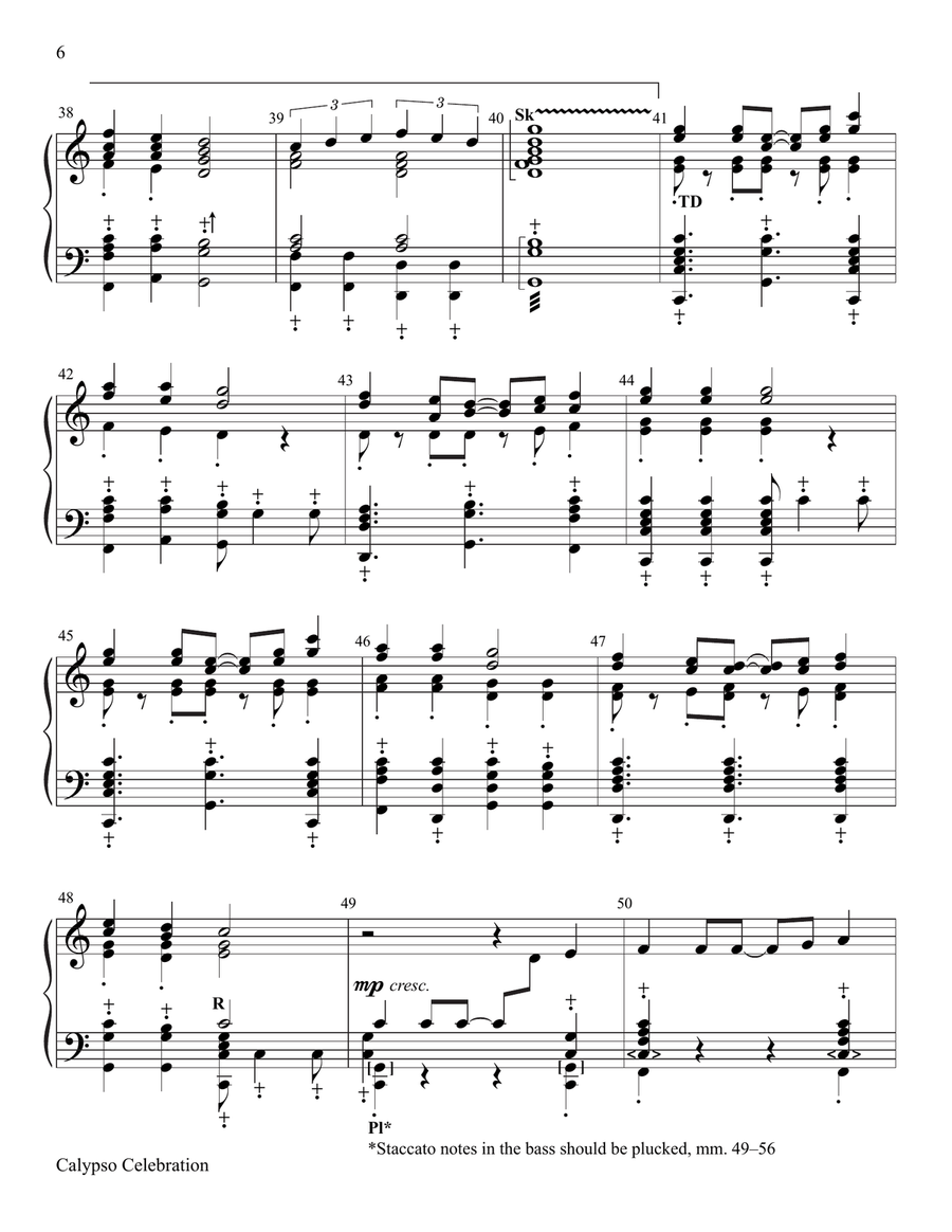 Calypso Celebration Calypso Celebration Handbell Choir scores gallery preview page 6