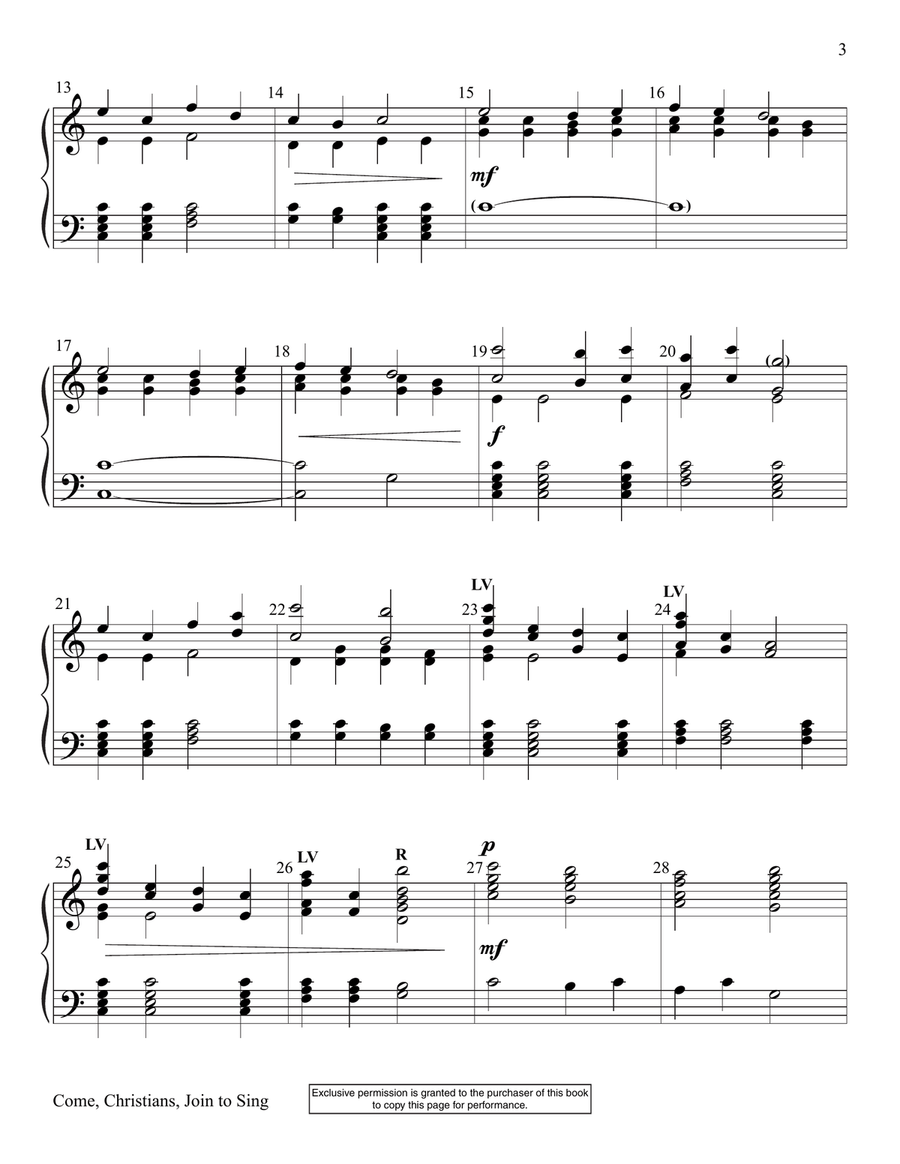 Simply Reproducible Hymns 2 for 2-3 Octaves-Digital Version 3-Octaves scores gallery preview page 5