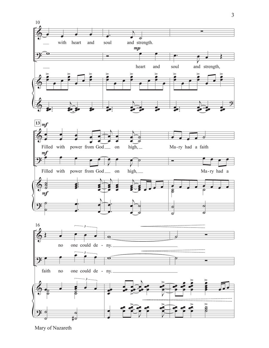 Mary of Nazareth Mary of Nazareth 4-Part scores gallery preview page 3