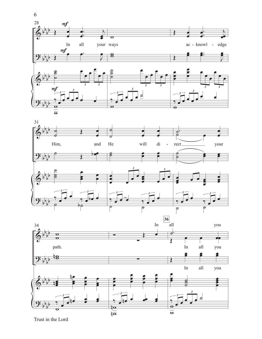Trust in the Lord Trust in the Lord 4-Part scores gallery preview page 6