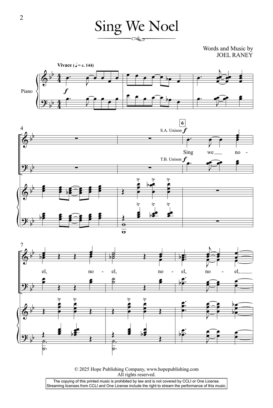 Sing We Noel Sing We Noel 4-Part scores gallery preview page 6