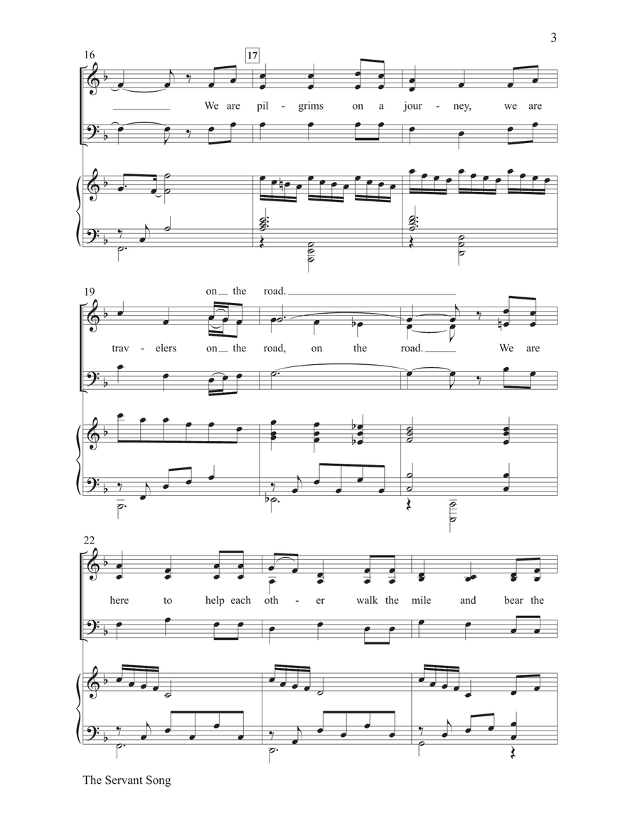 The Servant Song The Servant Song 3-Part scores gallery preview page 3