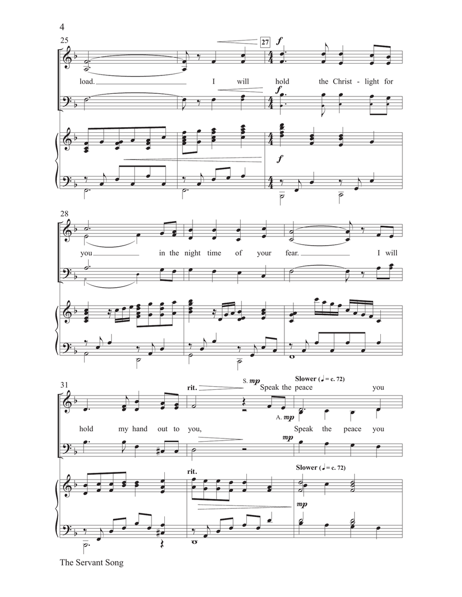 The Servant Song The Servant Song 3-Part scores gallery preview page 4