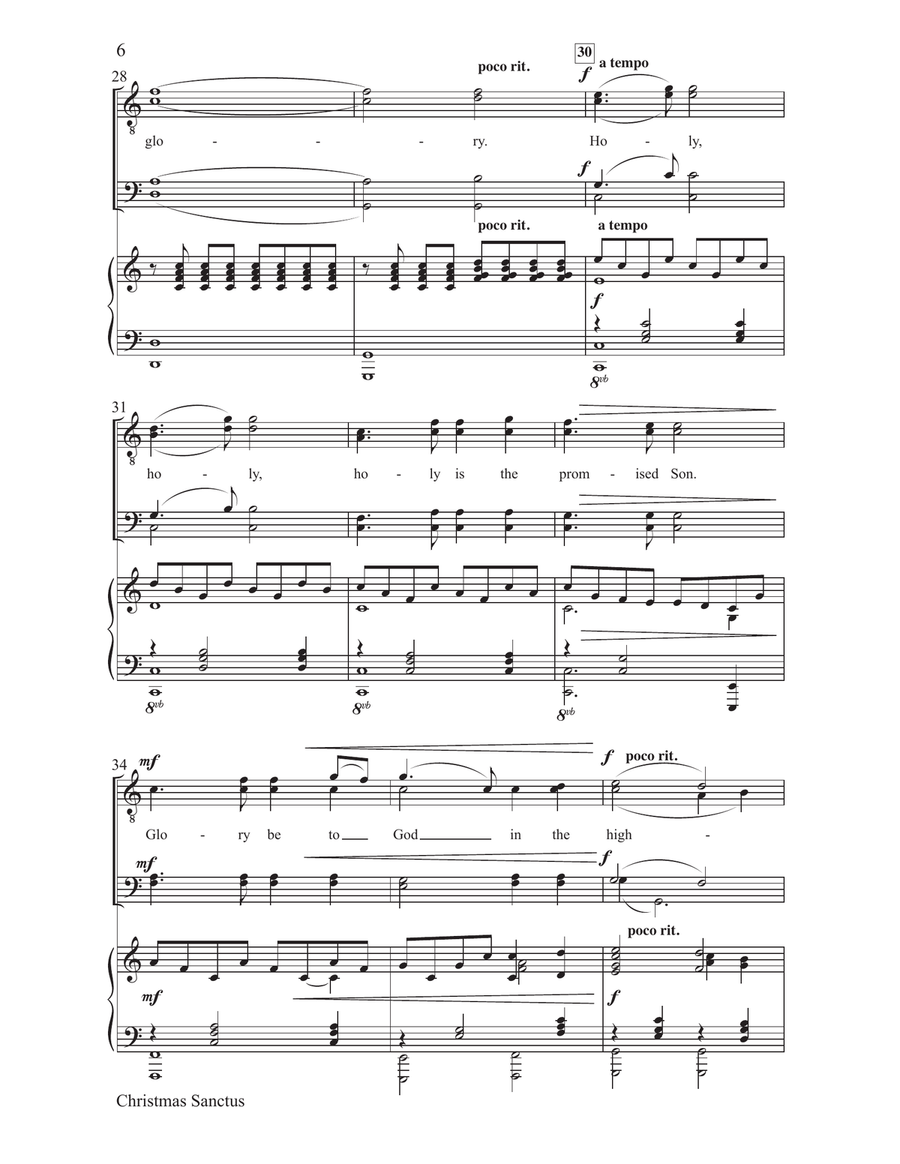 Christmas Sanctus Christmas Sanctus TTBB scores gallery preview page 6