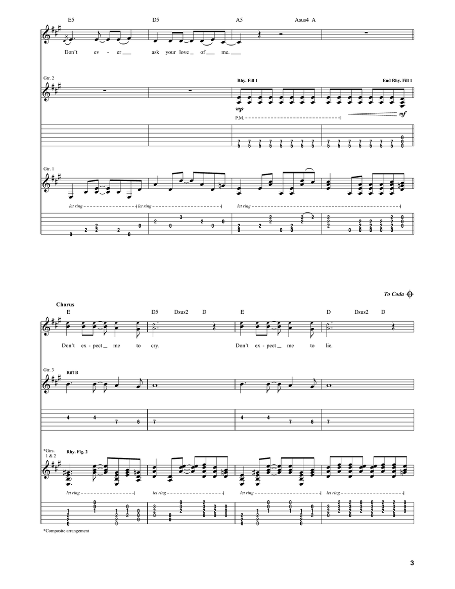 Jesus Doesn't Want Me For A Sunbeam Acoustic Guitar scores gallery preview page 3