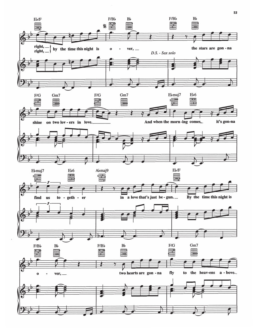 By The Time This Night Is Over Piano, Vocal, Guitar scores gallery preview page 3
