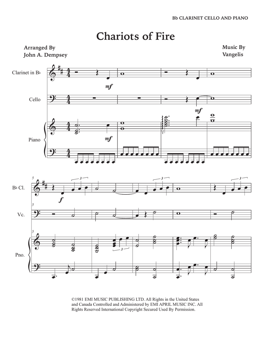 Chariots Of Fire Chariots Of Fire Small Ensemble scores gallery preview page 5