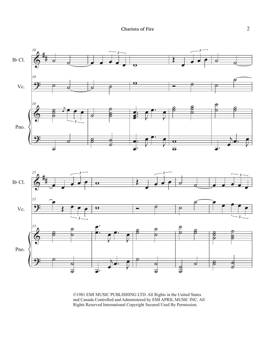 Chariots Of Fire Chariots Of Fire Small Ensemble scores gallery preview page 6