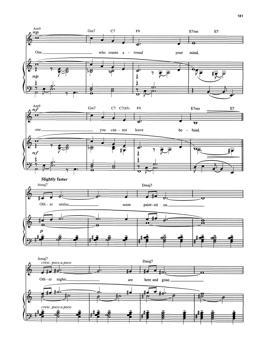 There's Always One You Can't Forget (from Dance A Little Closer) Voice scores gallery preview page 2