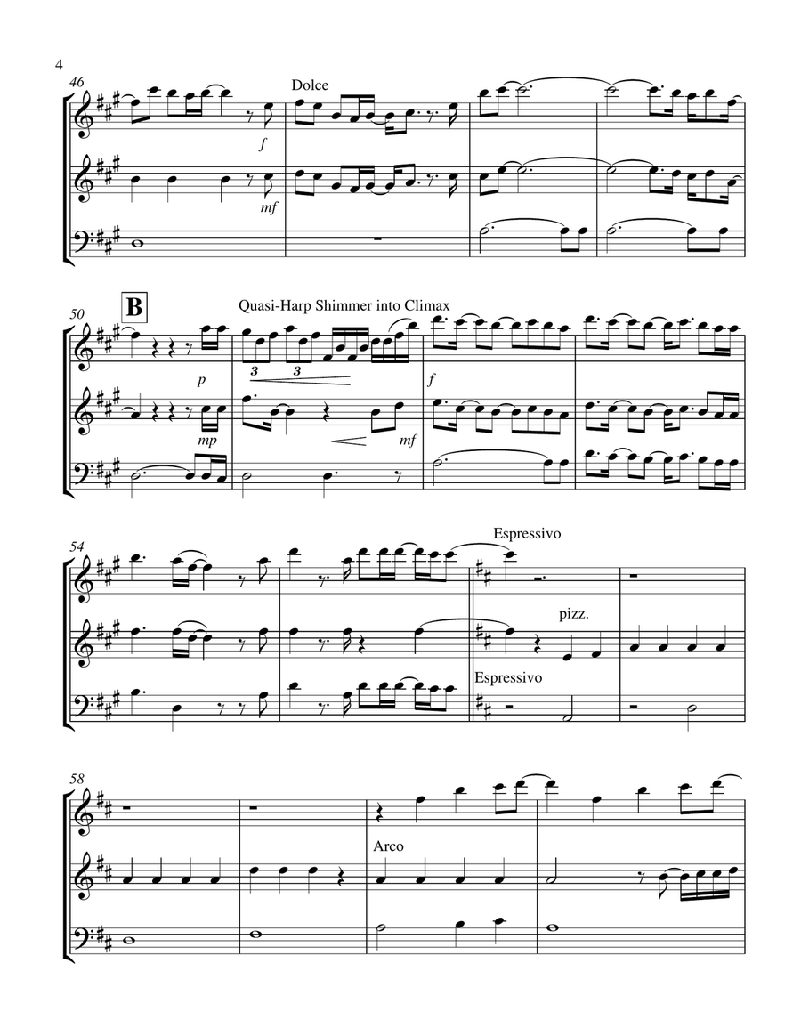 Forever And A Day String Trio scores gallery preview page 4