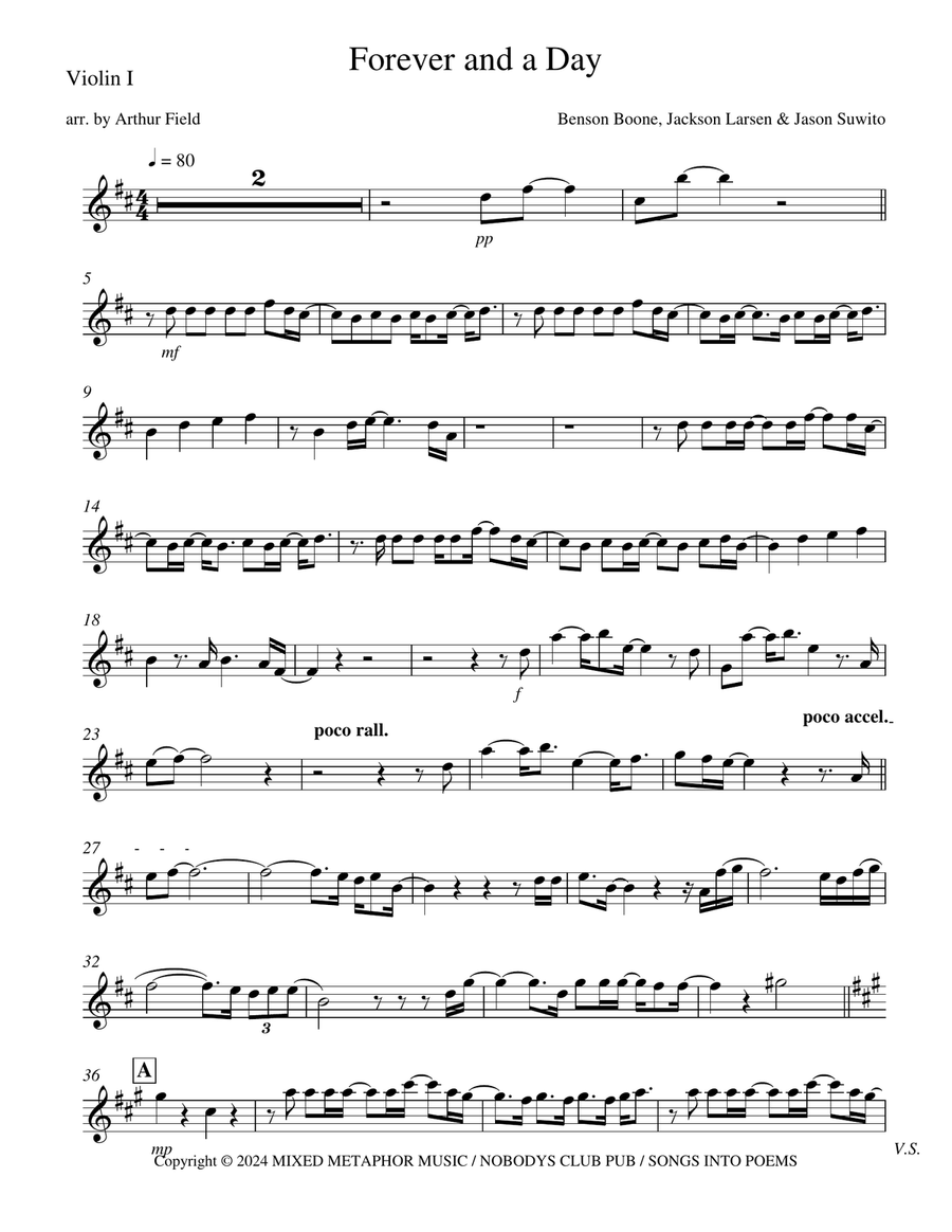 Forever And A Day String Trio scores gallery preview page 6