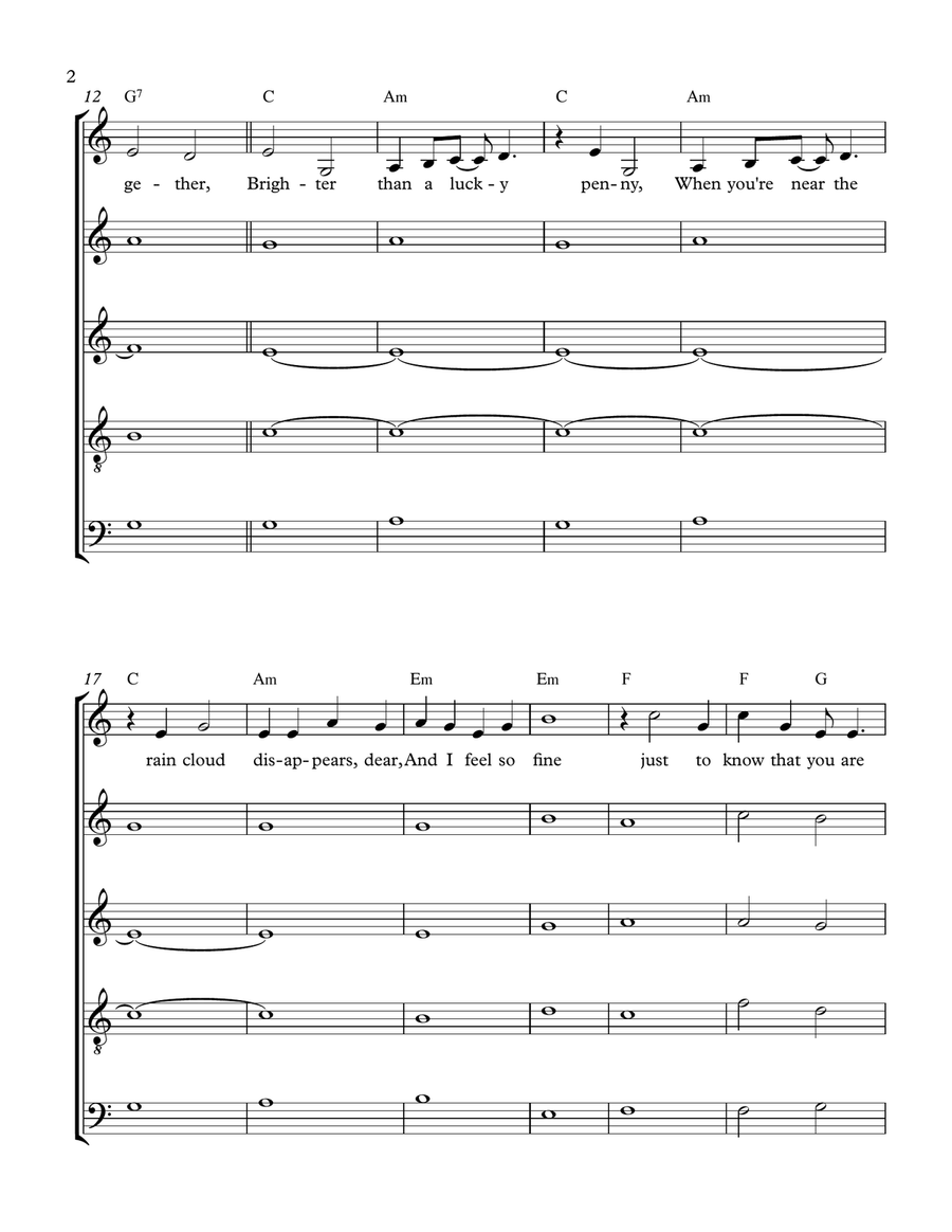 Sunshine, Lollipops And Rainbows Divisi scores gallery preview page 2