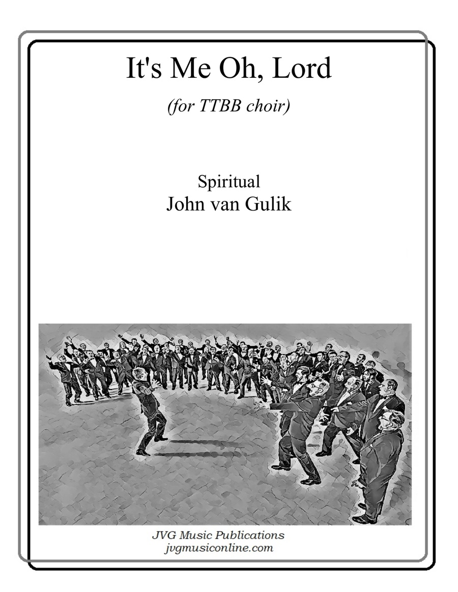It's Me Oh Lord - TTBB Choir TTBB scores gallery preview page 1
