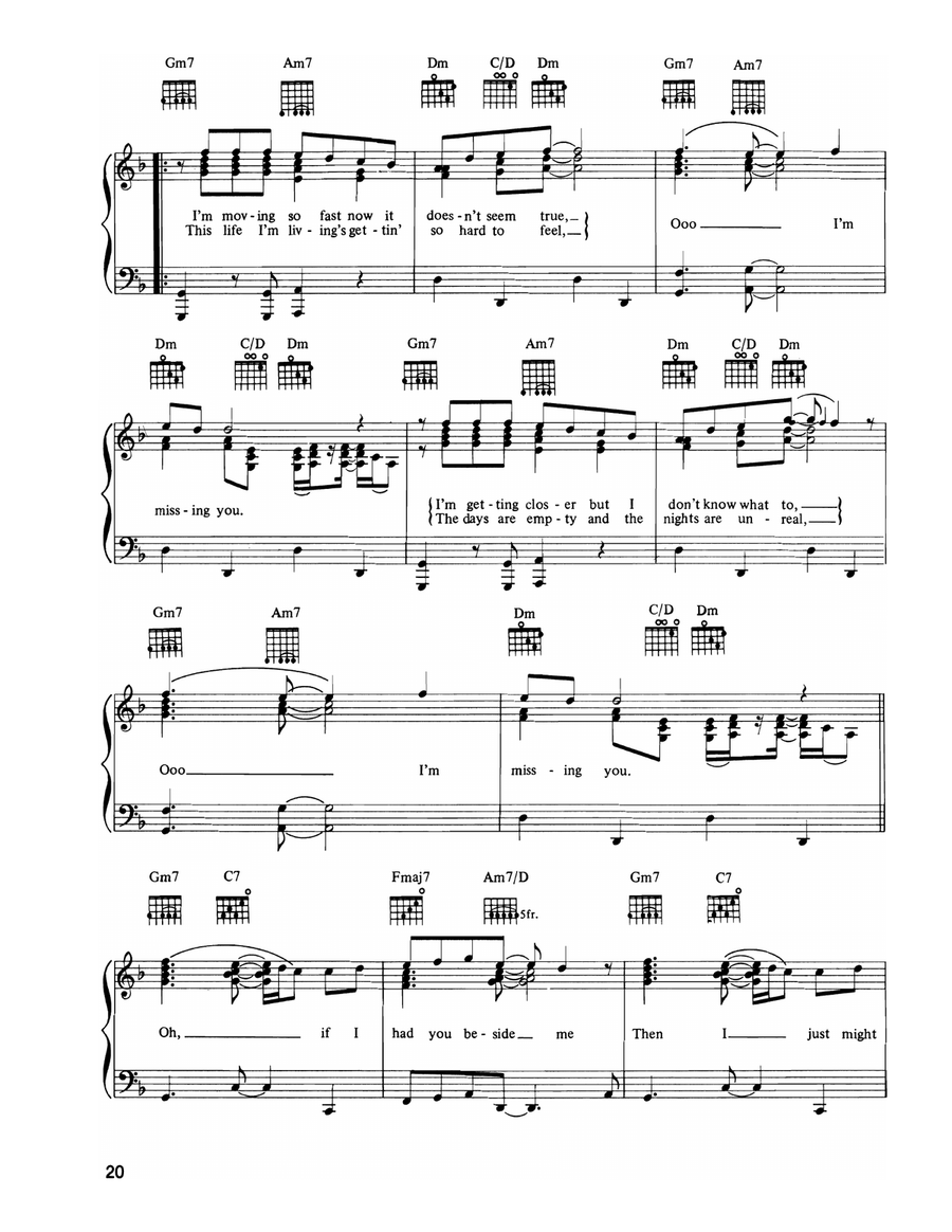 Missing You (Fogelberg) Missing You (Fogelberg) Piano, Vocal, Guitar scores gallery preview page 2