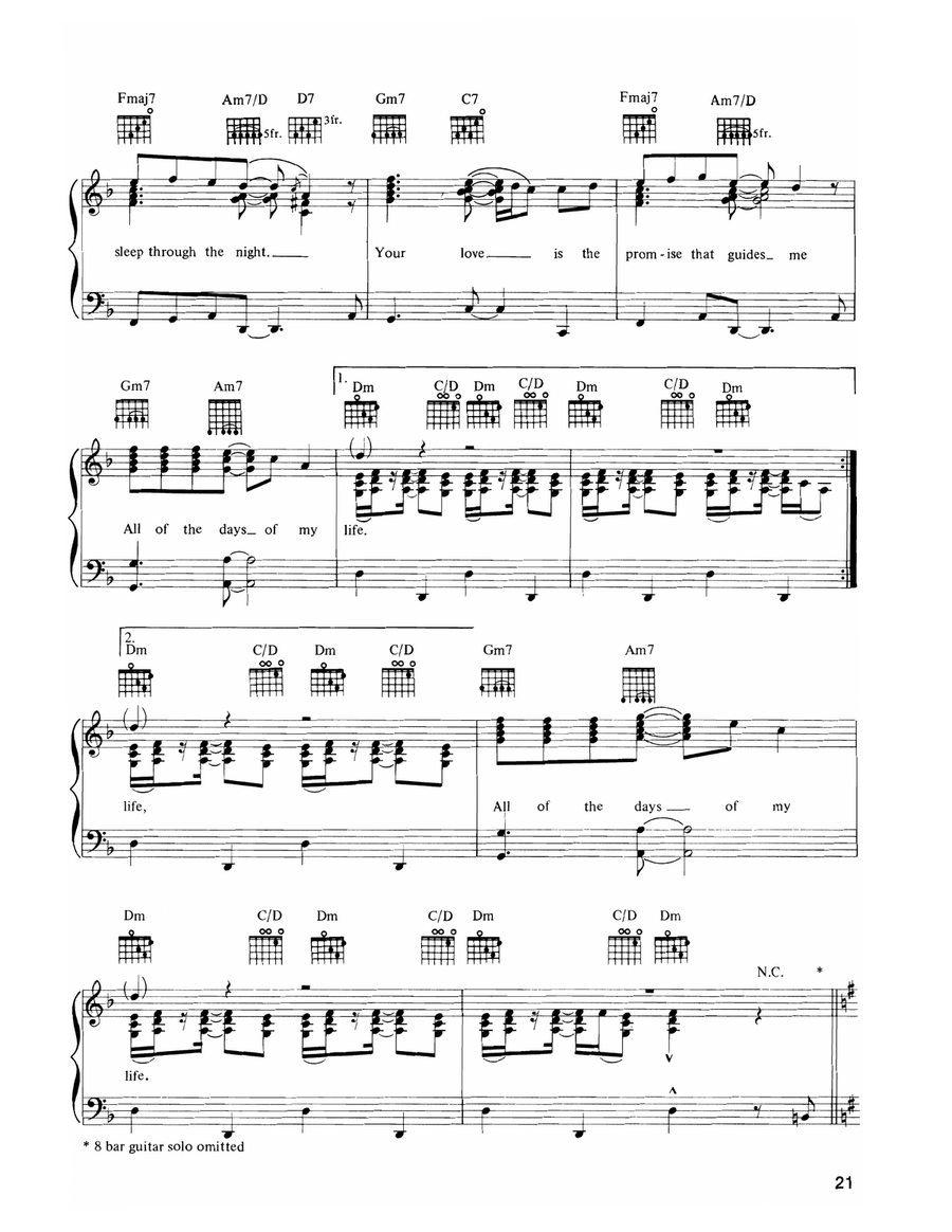 Missing You (Fogelberg) Missing You (Fogelberg) Piano, Vocal, Guitar scores gallery preview page 3
