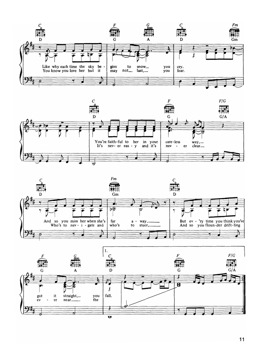 Hard To Say Hard To Say Piano, Vocal, Guitar scores gallery preview page 2