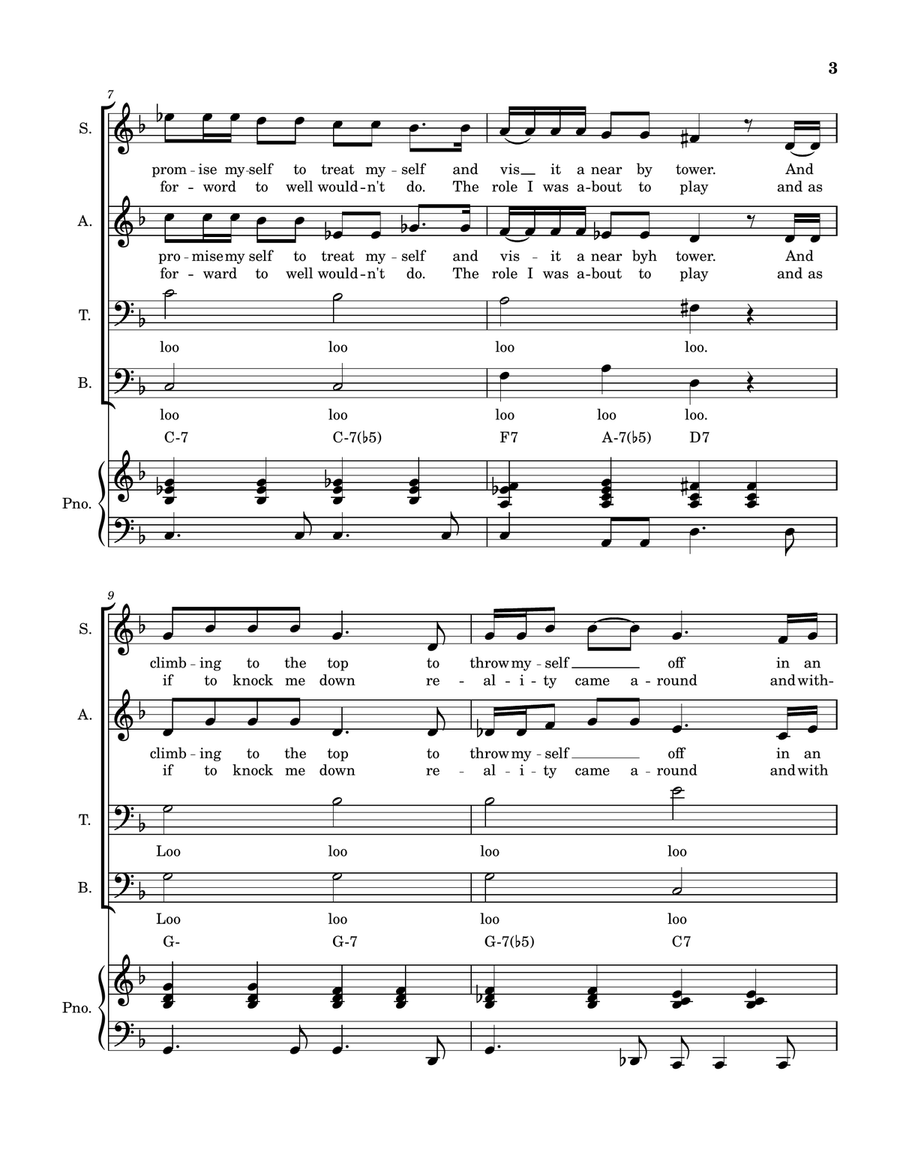 Alone Again (Naturally) Alone Again (Naturally) 4-Part scores gallery preview page 3