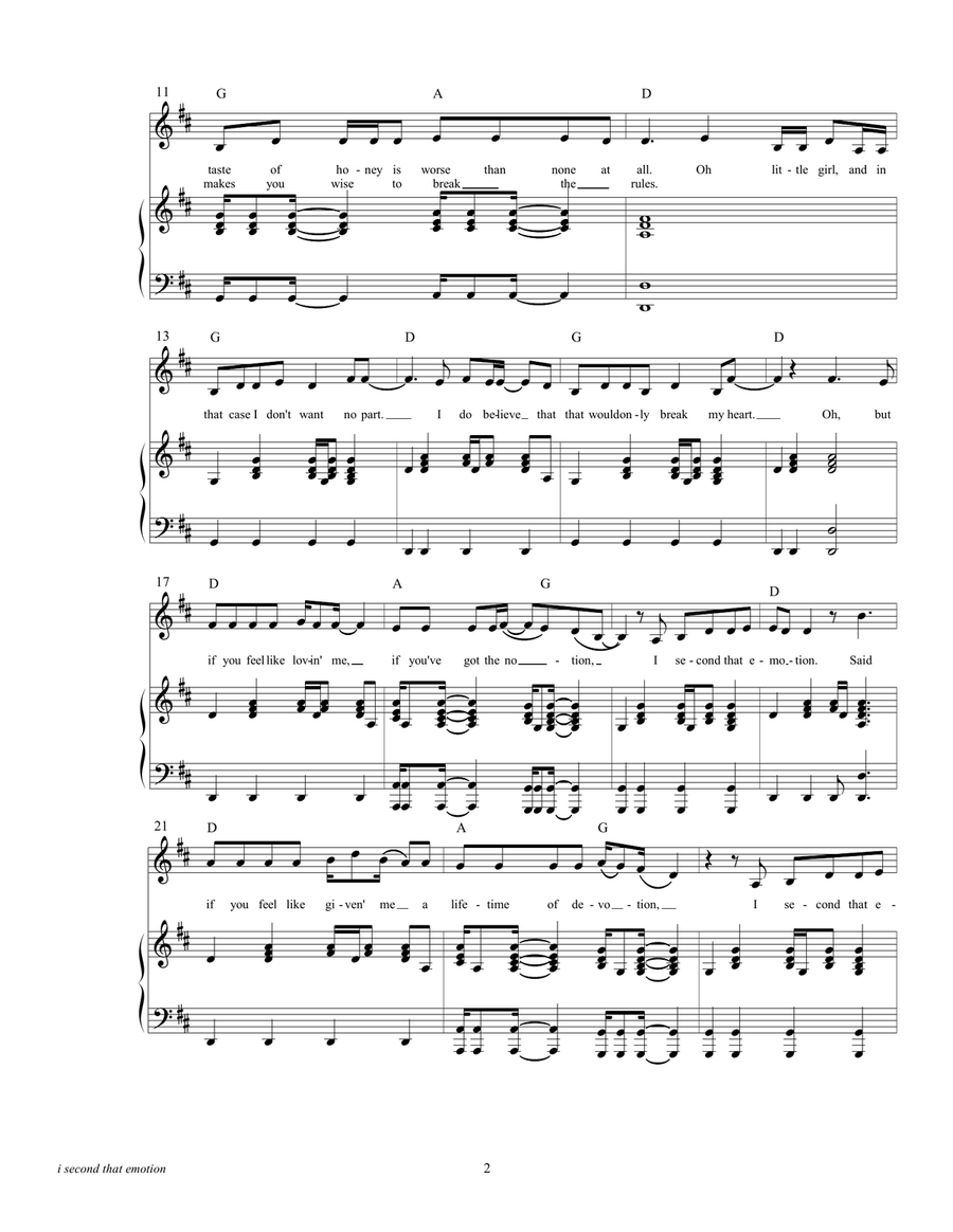I Second That Emotion I Second That Emotion Piano, Vocal scores gallery preview page 4