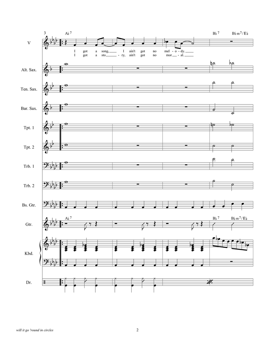 Will It Go Round In Circles Large Ensemble scores gallery preview page 4