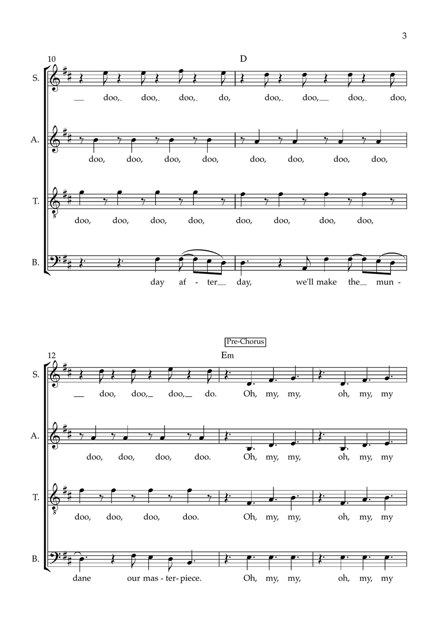 Ordinary Ordinary 4-Part scores gallery preview page 3