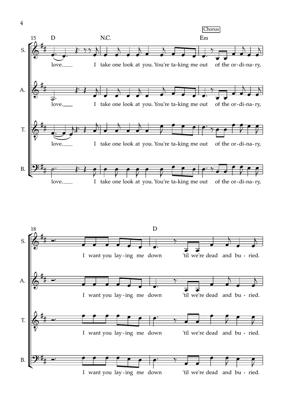 Ordinary Ordinary 4-Part scores gallery preview page 4