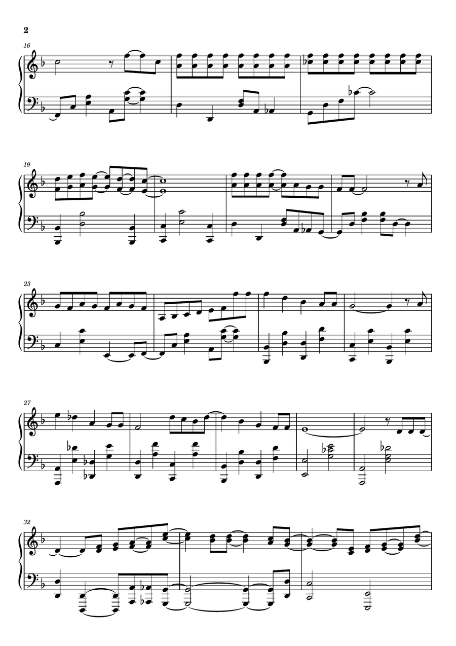 Movin' Out (Anthony's Song) Piano Solo scores gallery preview page 2