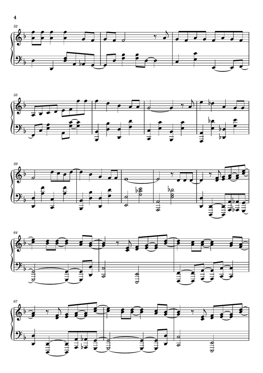 Movin' Out (Anthony's Song) Piano Solo scores gallery preview page 4