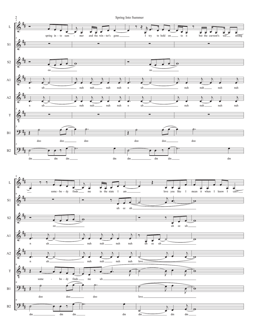 Spring Into Summer Spring Into Summer Divisi scores gallery preview page 2