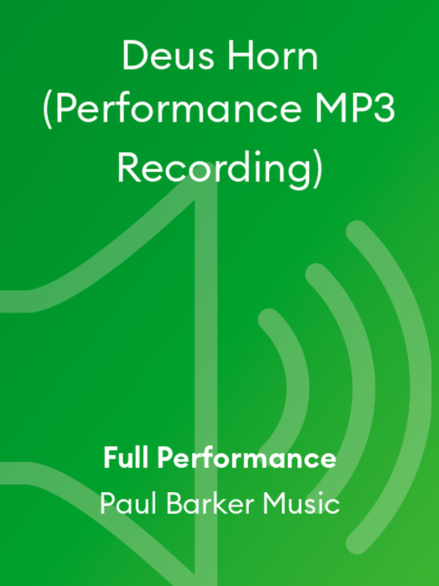 Deus Horn (Performance MP3 Recording) Piano scores gallery preview page 1