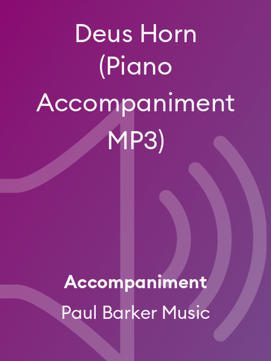 Deus Horn (Piano Accompaniment MP3) Horn scores gallery preview page 1