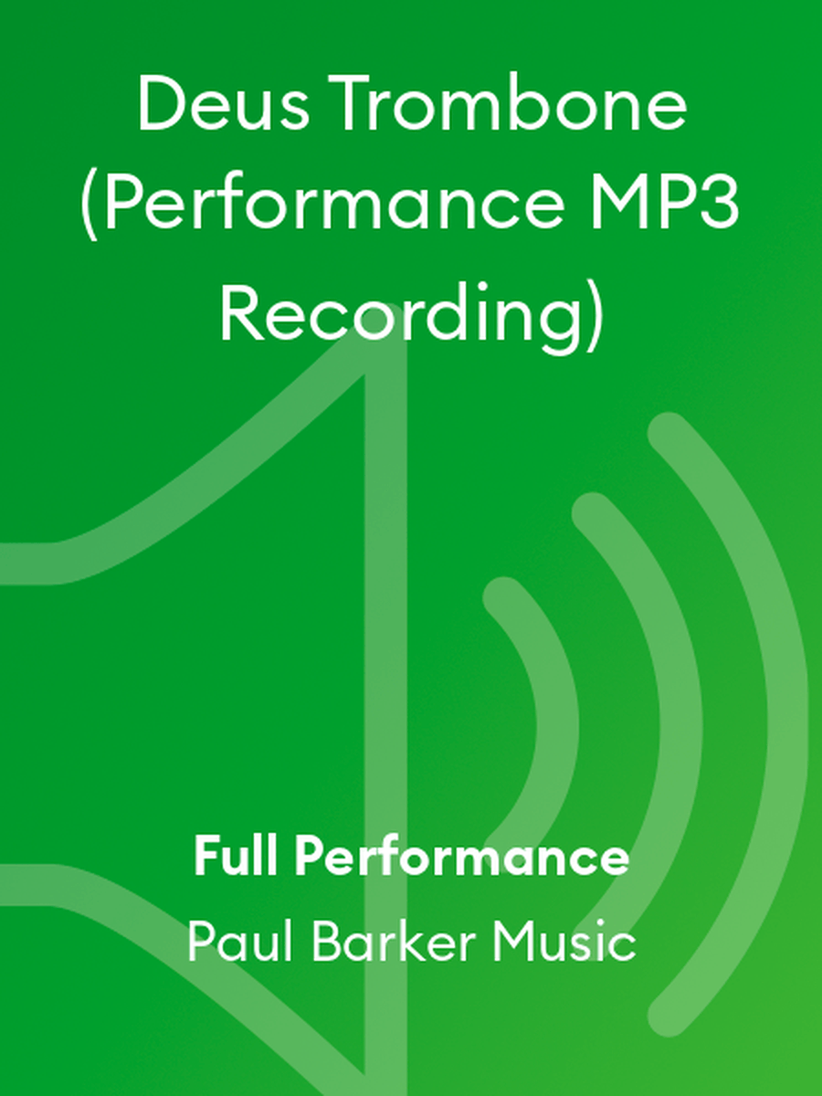 Deus Trombone (Performance MP3 Recording) Piano scores gallery preview page 1