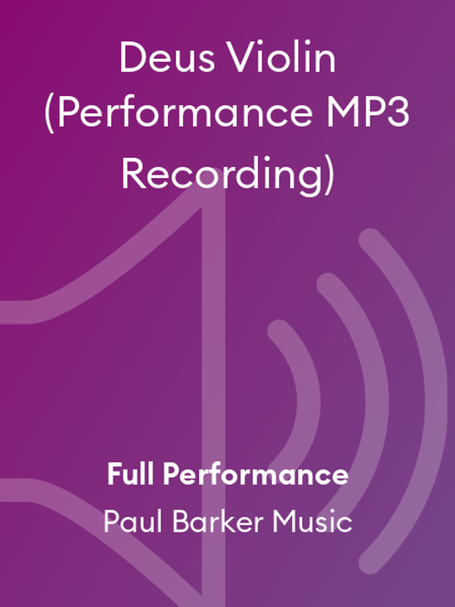 Deus Violin (Performance MP3 Recording) Violin Solo scores gallery preview page 1