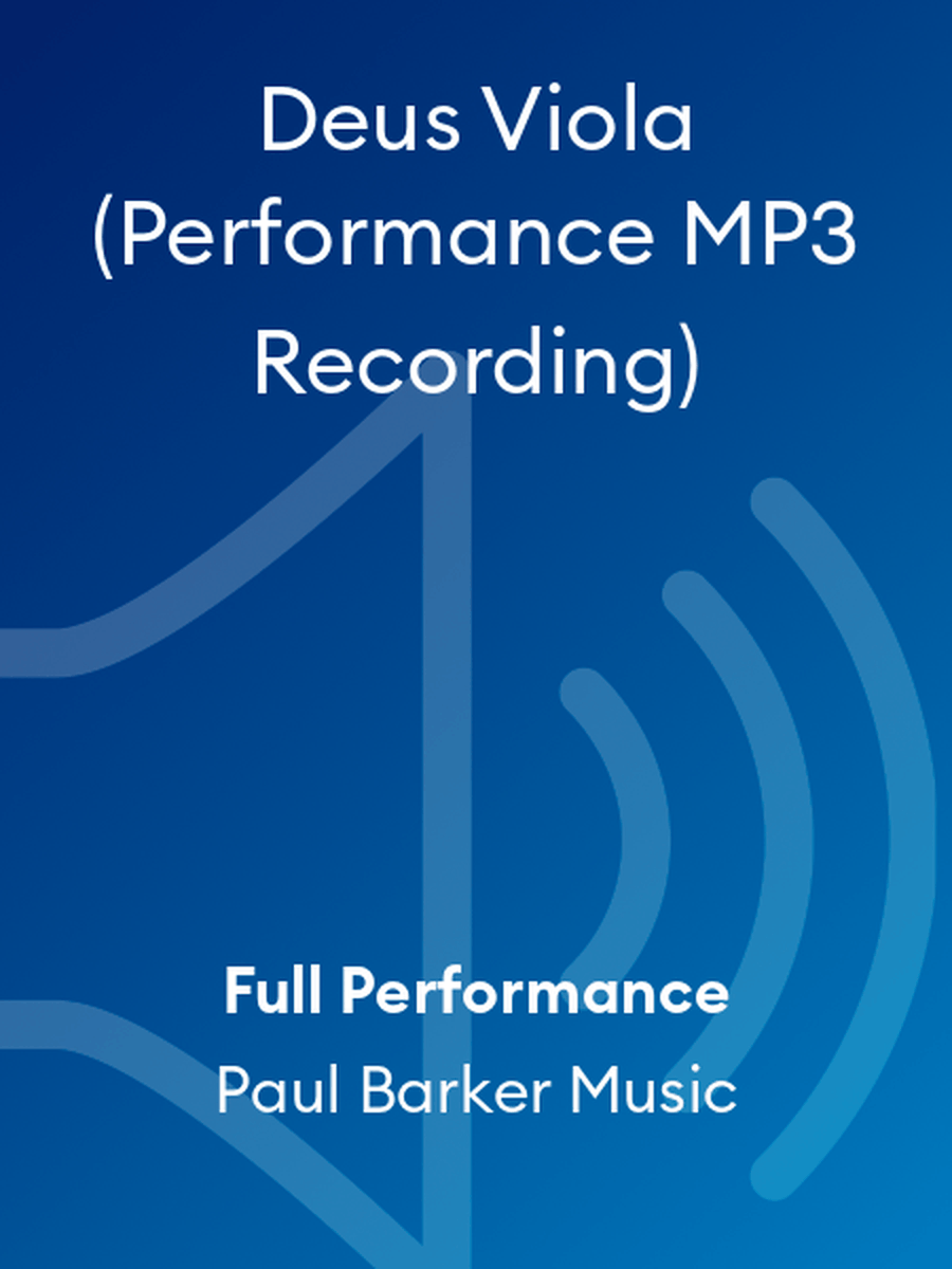Deus Viola (Performance MP3 Recording) Viola scores gallery preview page 1