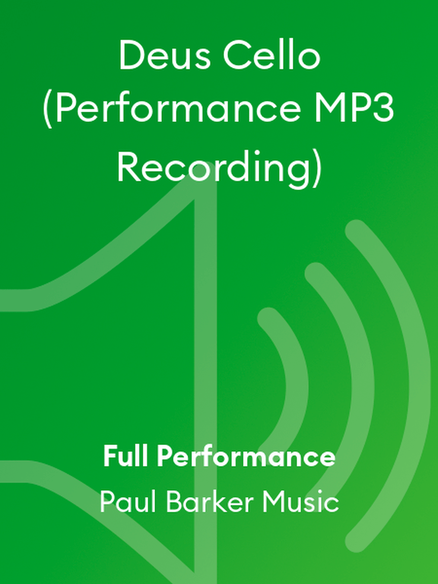 Deus Cello (Performance MP3 Recording) Piano scores gallery preview page 1