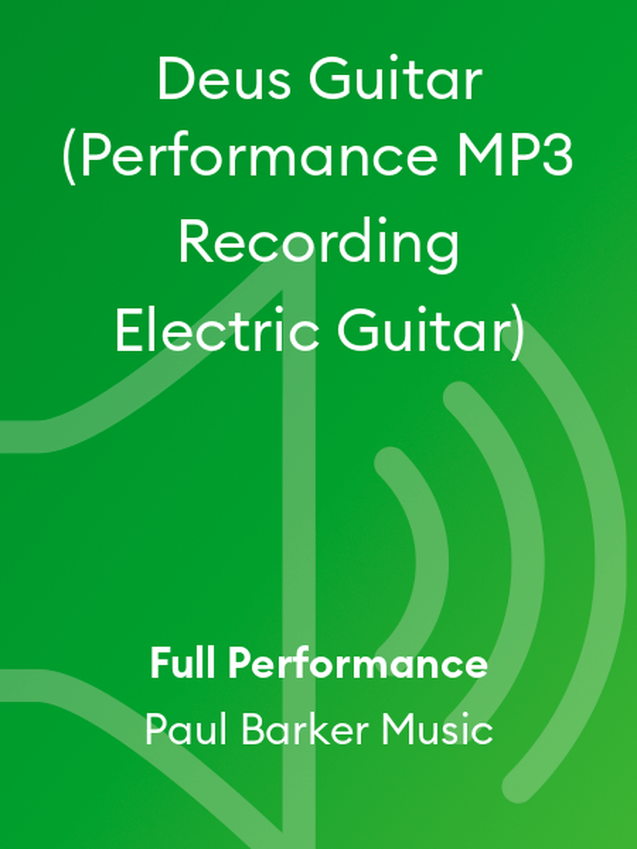Deus Guitar (Performance MP3 Recording Electric Guitar) Electric Guitar scores gallery preview page 1