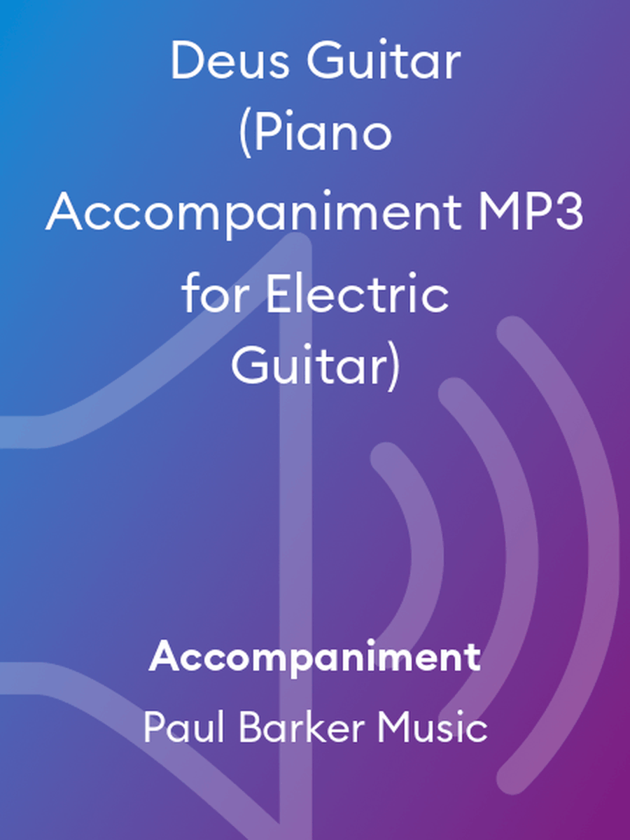 Deus Guitar (Piano Accompaniment MP3 for Electric Guitar) Electric Guitar scores gallery preview page 1