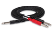Insert Cable, 1/4 in. TRS to Dual 1/4 in. TS, 1 m