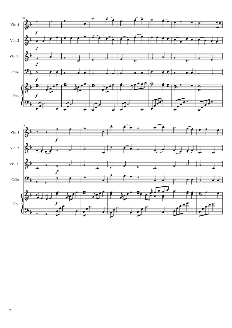 My Heart Will Go On (Love Theme From 'titanic') Piano Trio scores gallery preview page 2