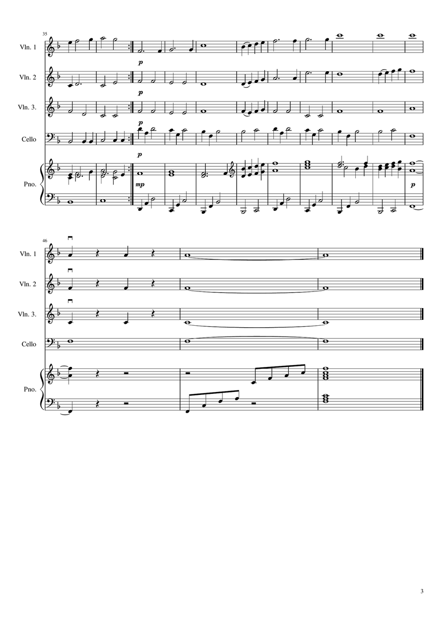 My Heart Will Go On (Love Theme From 'titanic') Piano Trio scores gallery preview page 3
