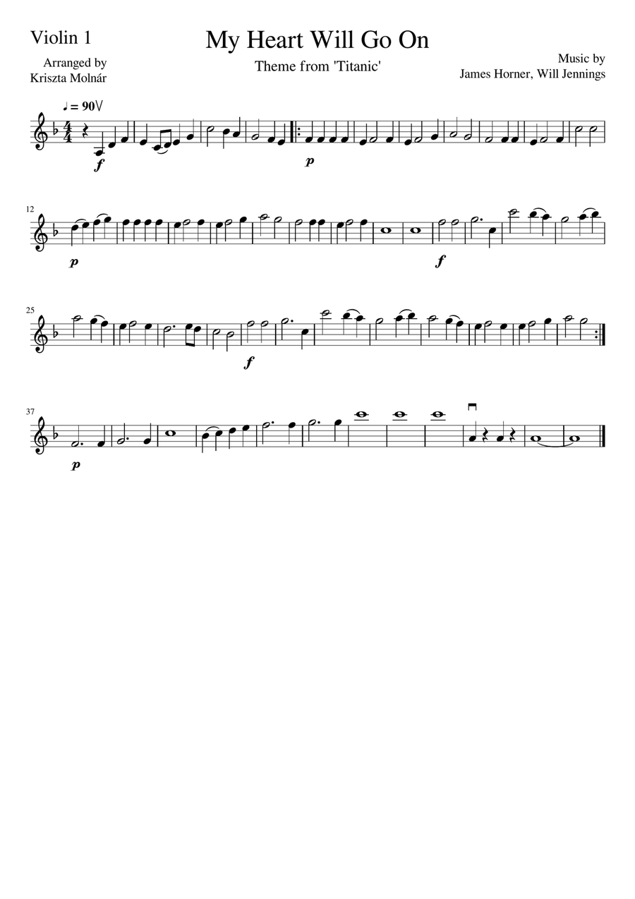 My Heart Will Go On (Love Theme From 'titanic') Piano Trio scores gallery preview page 4