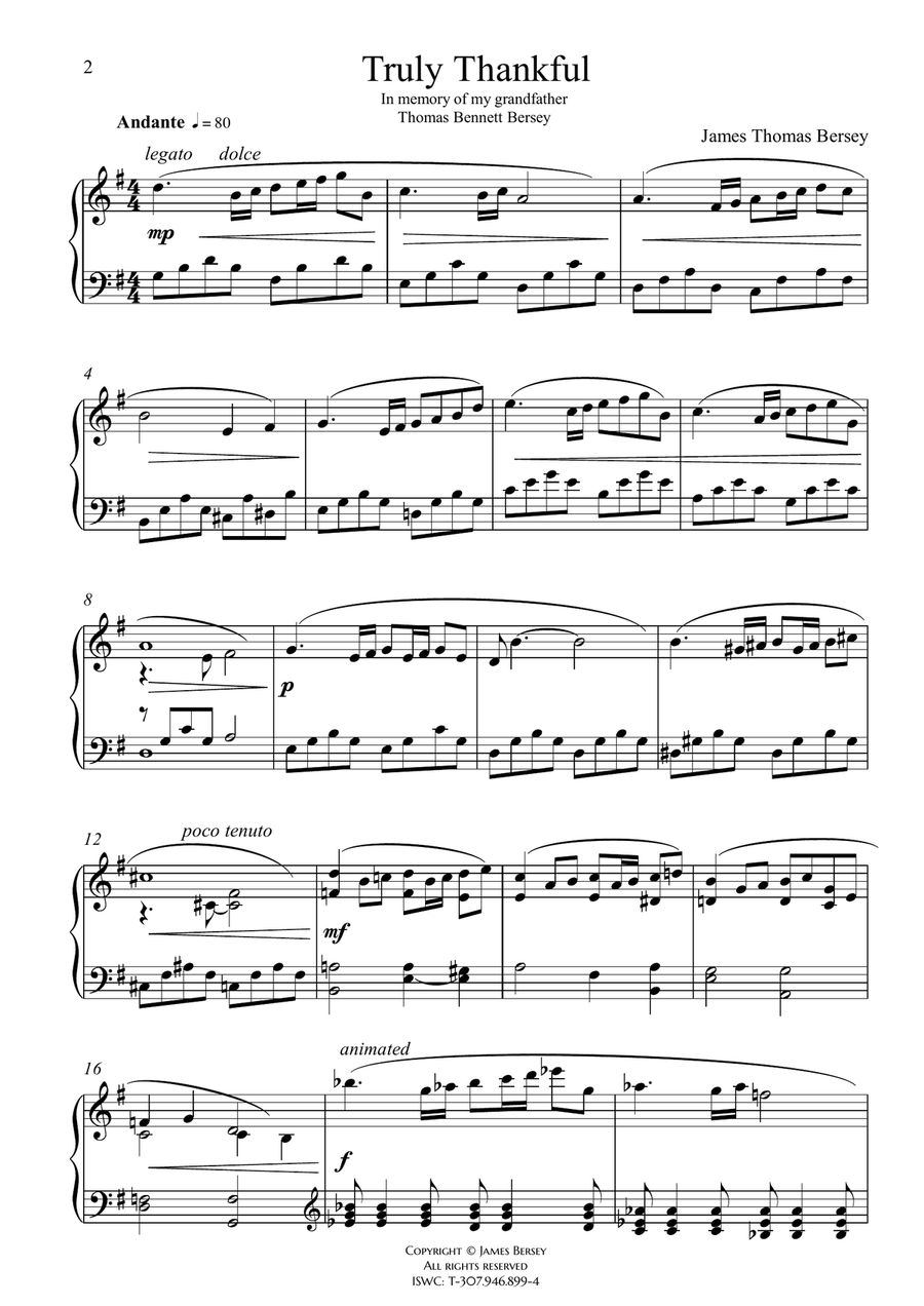 Truly Thankful Truly Thankful Chamber Music scores gallery preview page 4