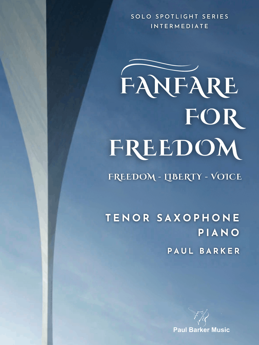 Fanfare For Freedom (Tenor Saxophone and Piano) Tenor Saxophone scores gallery preview page 1