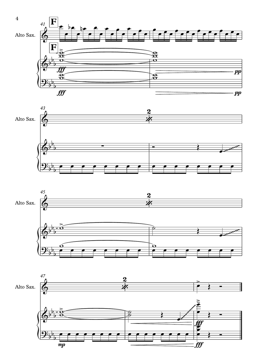 Thunderstruck Thunderstruck Alto Saxophone scores gallery preview page 4