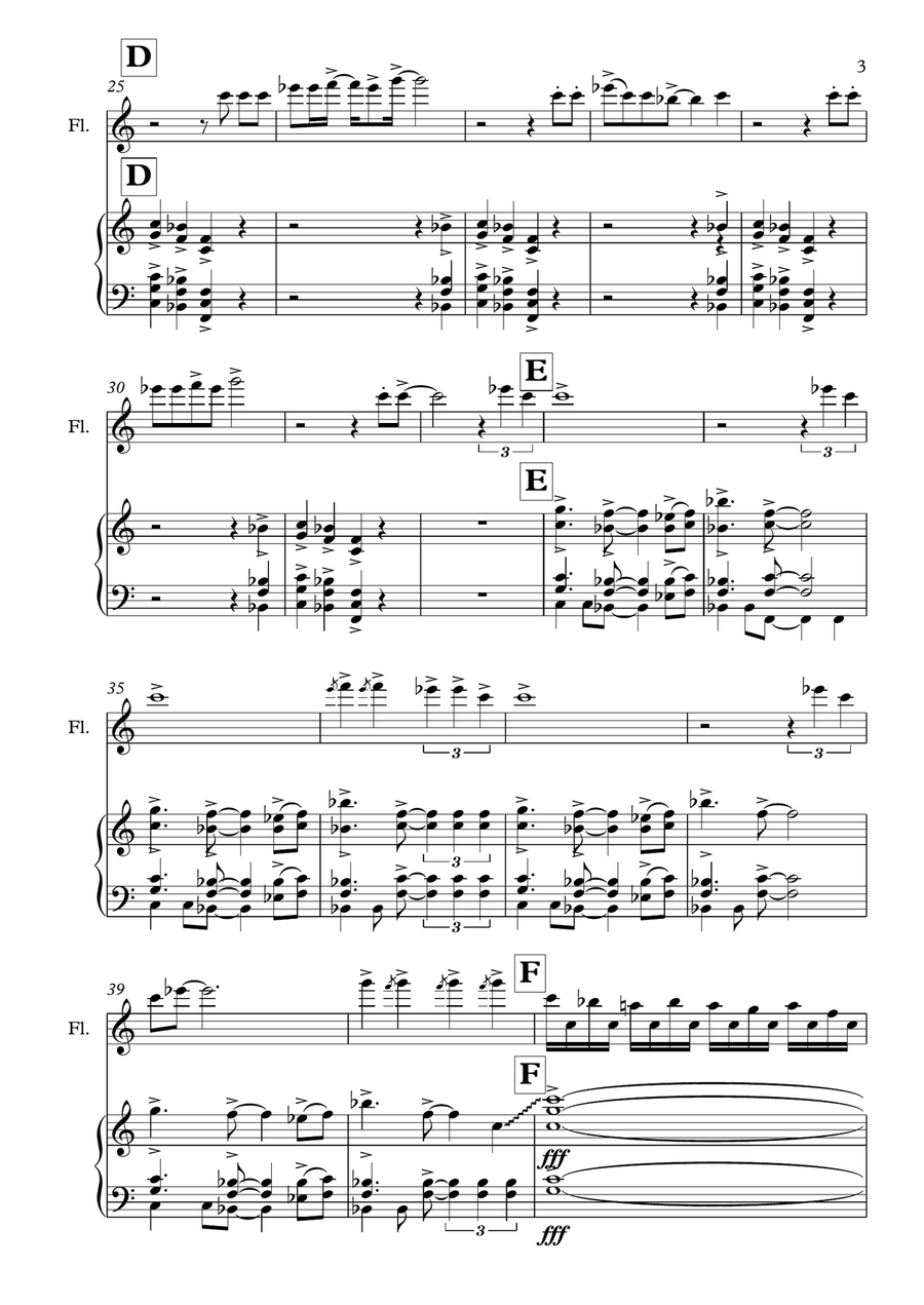 Thunderstruck Thunderstruck Flute Solo scores gallery preview page 3
