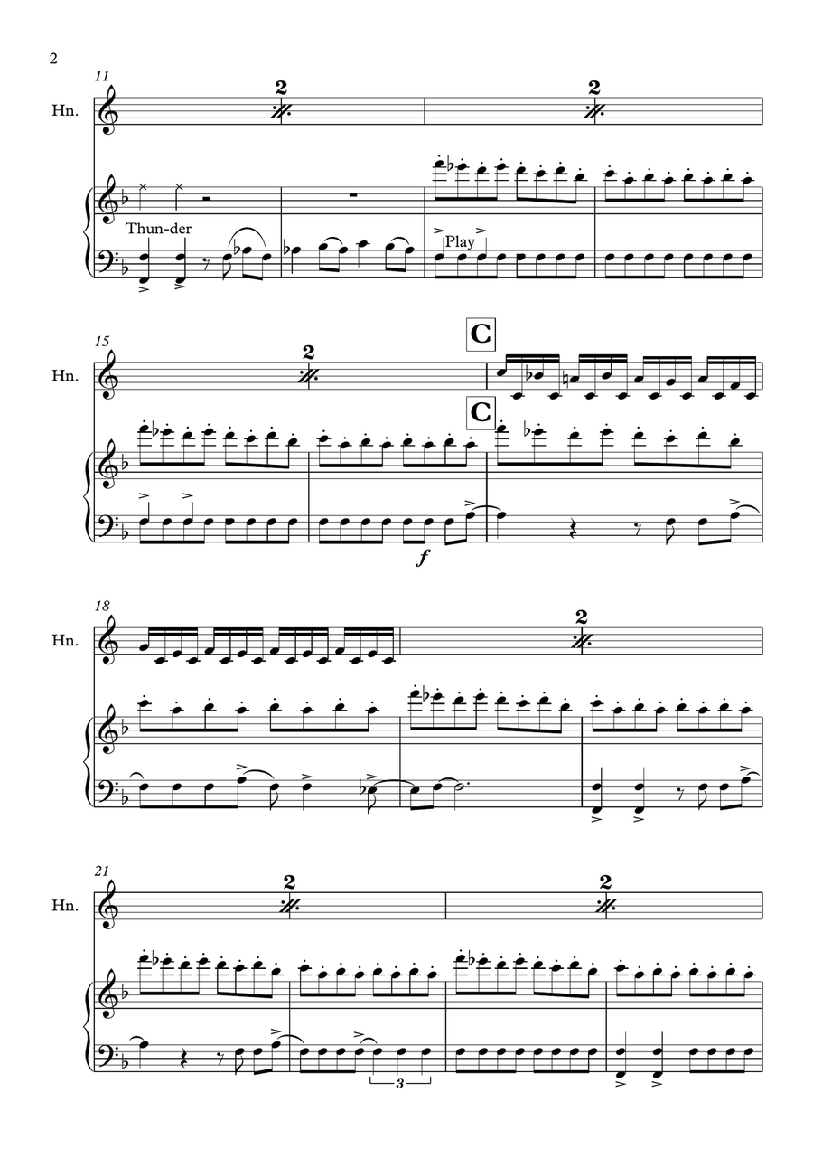 Thunderstruck Thunderstruck Piano scores gallery preview page 2