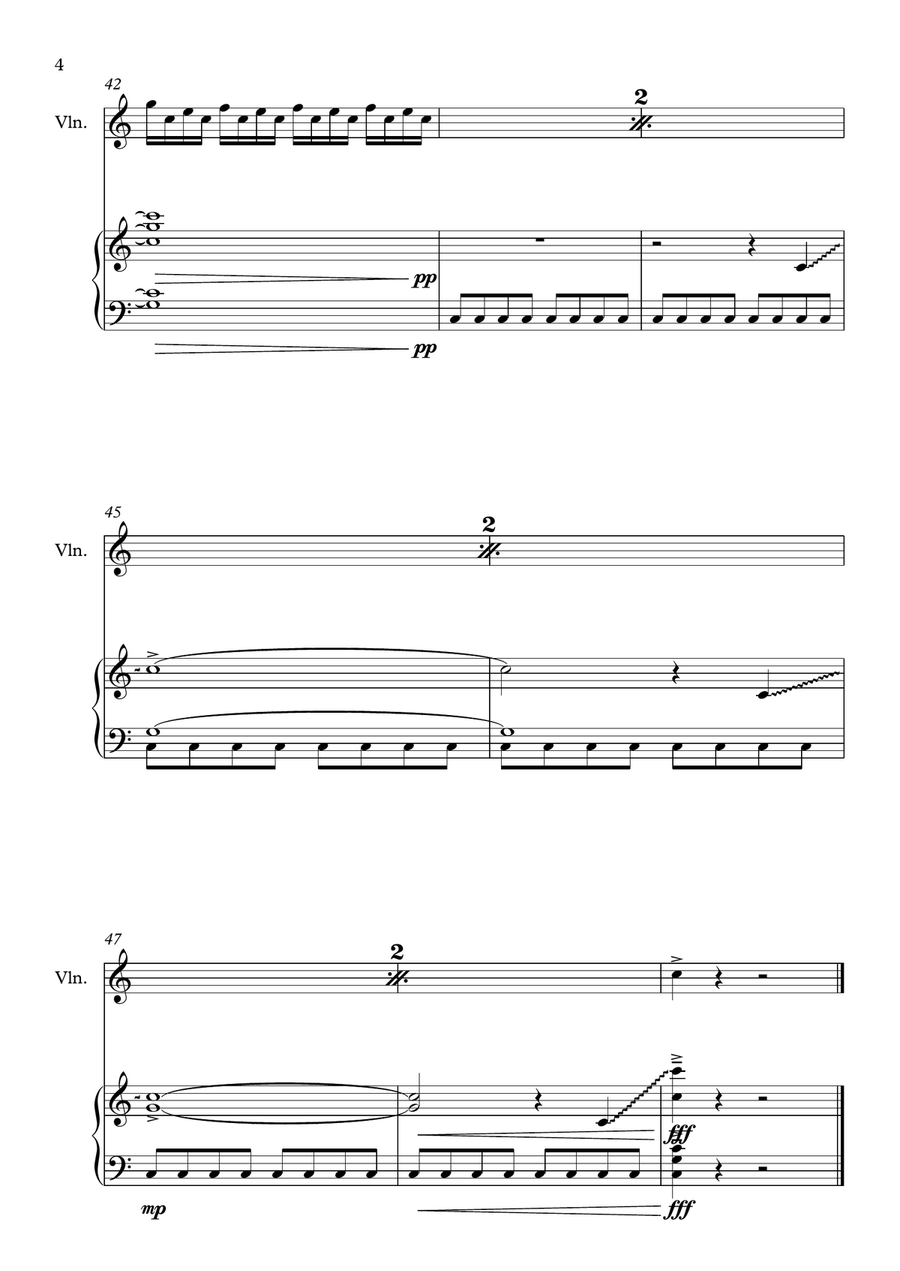 Thunderstruck Thunderstruck Violin Solo scores gallery preview page 4