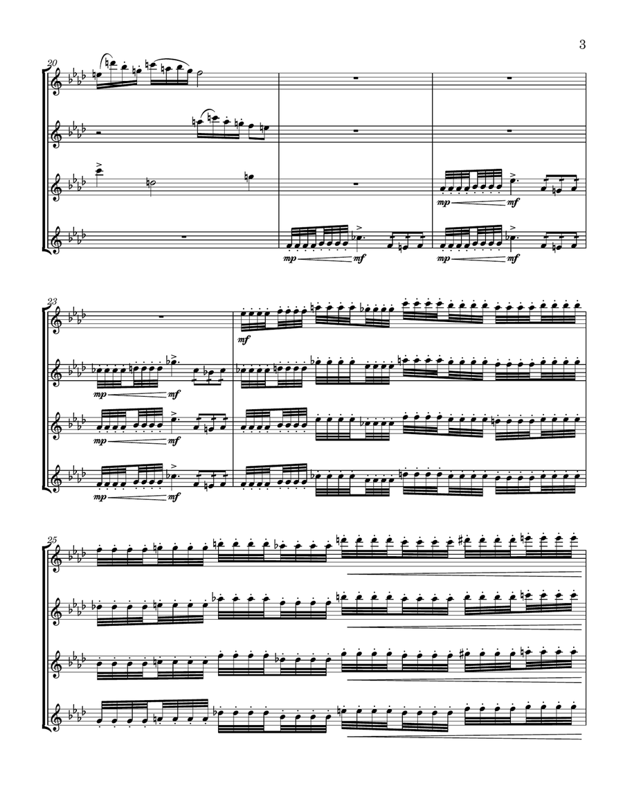 Fluteloops Fluteloops Flute Quartet scores gallery preview page 5