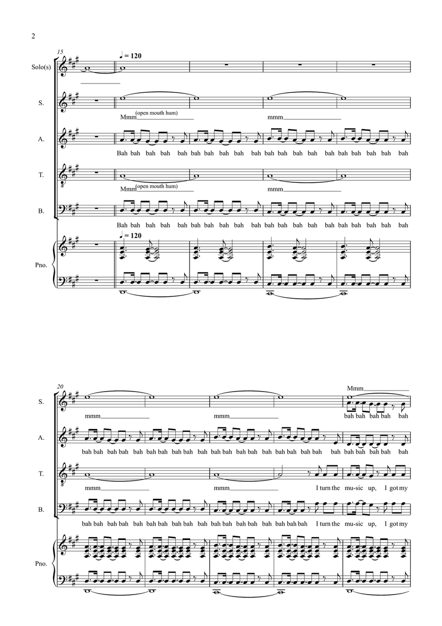 Every Teardrop Is A Waterfall Choir scores gallery preview page 2