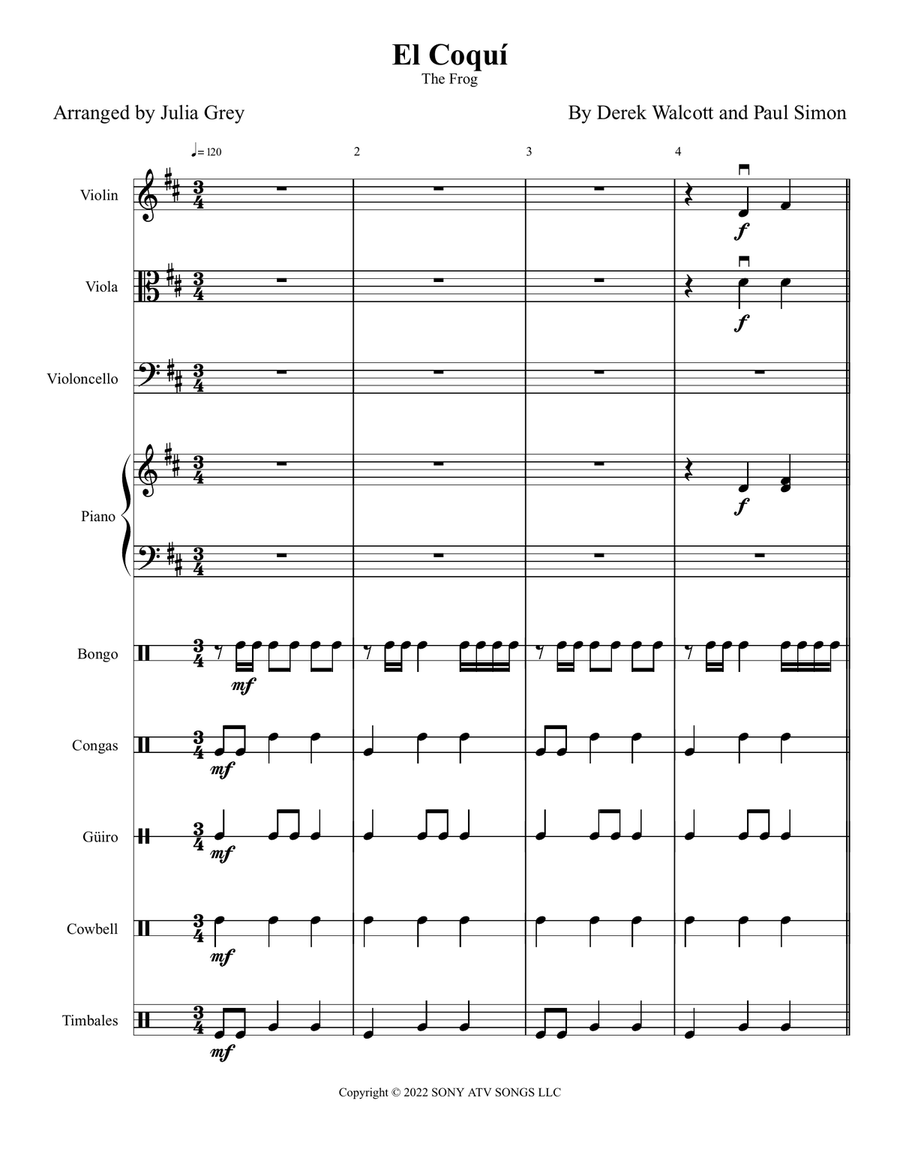 El Coqui El Coqui String Orchestra scores gallery preview page 1